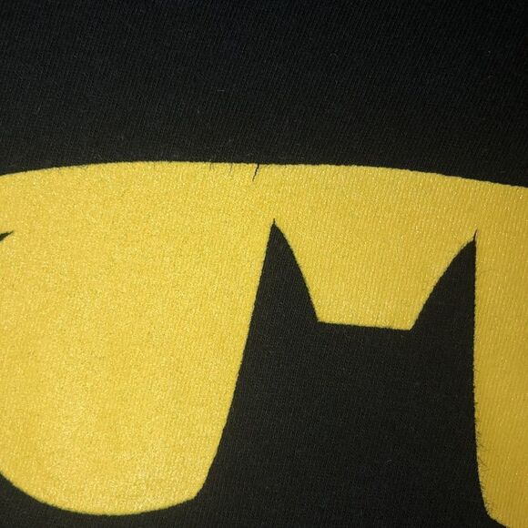 Batman M DC Comics 💯 Cotton Black Yellow Seamless Tee - Picture 7 of 7